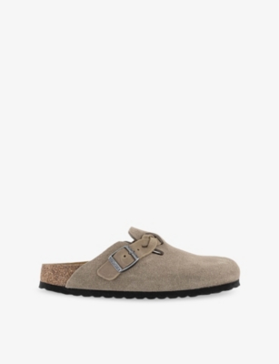 BIRKENSTOCK: Boston Suede Clogs