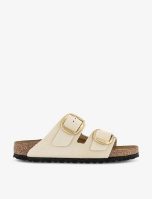 BIRKENSTOCK: Arizona big-buckle two-strap leather sandals