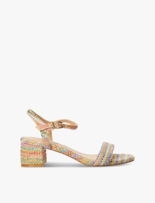 DUNE: Maude rainbow-weave woven heeled sandals