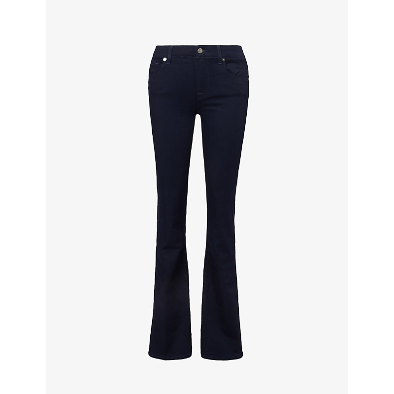 Shop 7 For All Mankind Bair Bootcut-leg Mid-rise Stretch-denim Jeans In Majesty