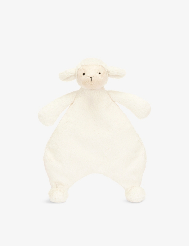 Bashful Lamb faux-fur comforter soft toy 27cm