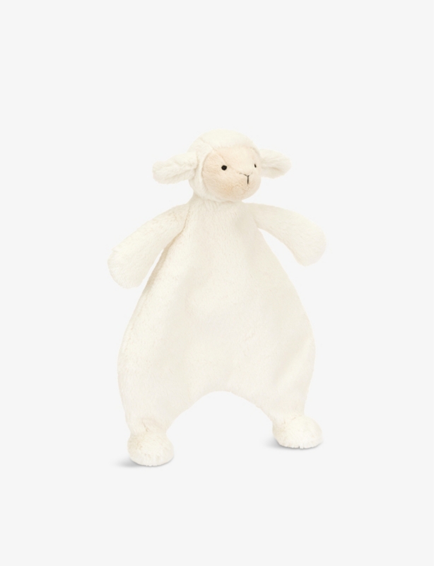 Bashful Lamb faux-fur comforter soft toy 27cm