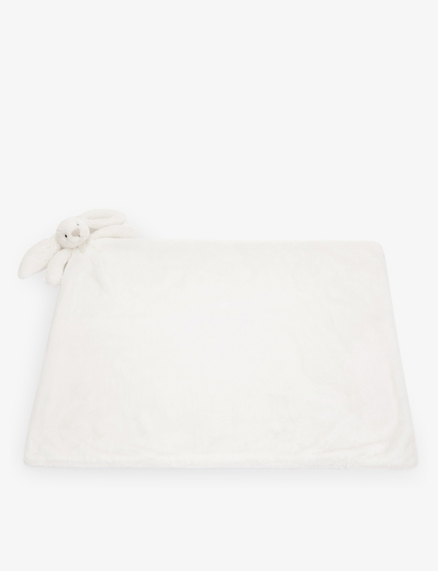 Luxe Bashful Bunny faux-fur blanket 70cm