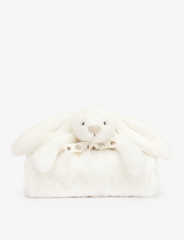 Luxe Bashful Bunny faux-fur blanket 70cm