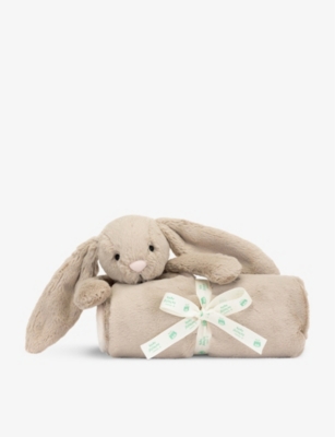 JELLYCAT: Bashful Bunny faux-fur blanket 70cm