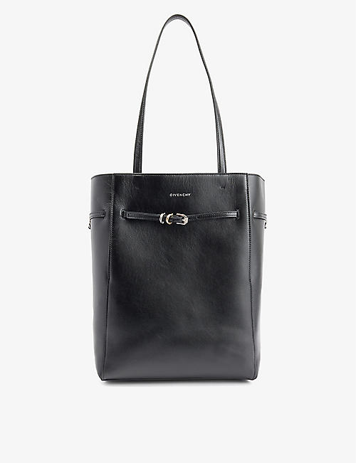 GIVENCHY: Voyou branded leather tote
