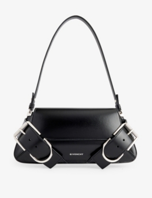Shop Givenchy Women's Black Flap Leather Shoulder Bag