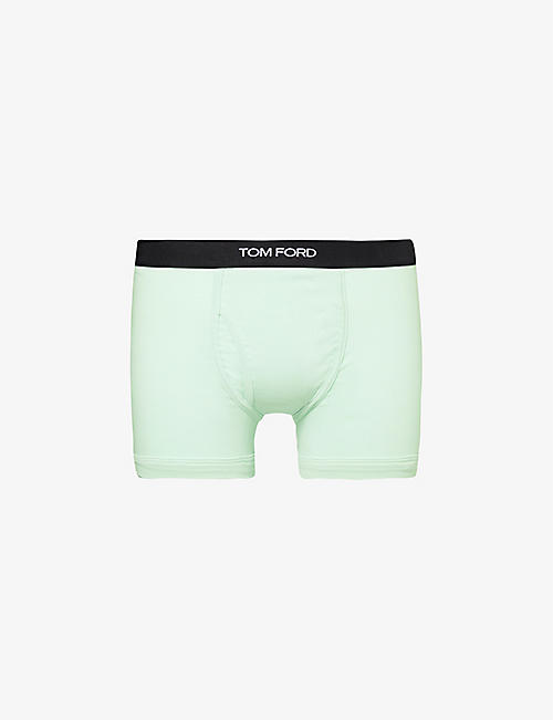 TOM FORD: Logo-waistband stretch-cotton boxers