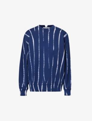 PROENZA SCHOULER WHITE LABEL Blake striped pattern cotton jersey sweatshirt