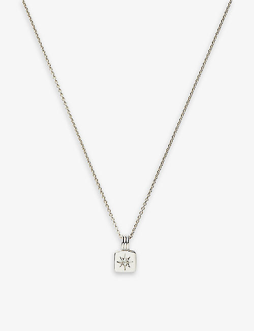 MISSOMA: Mini Star-pendant rhodium plated sterling-silver necklace