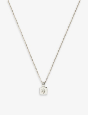 MISSOMA: Mini Star-pendant rhodium plated sterling-silver necklace