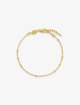 MISSOMA: Orb 18ct yellow gold-plated vermeil sterling-silver chain bracelet