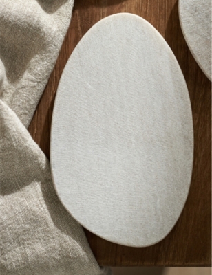 THE WHITE COMPANY: Pebble Small Marble Plate 16.4cm