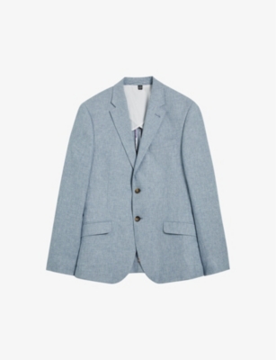 TED BAKER: Damaskji slim-fit linen-blend blazer