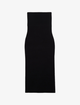 Shop Ted Baker Jesssi Bodycon Stretch-knitted Midi Dress In Black
