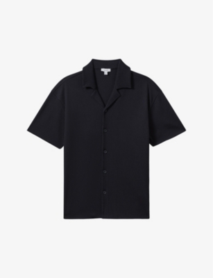 REISS: Chase relaxed-fit short-sleeve stretch-woven shirt