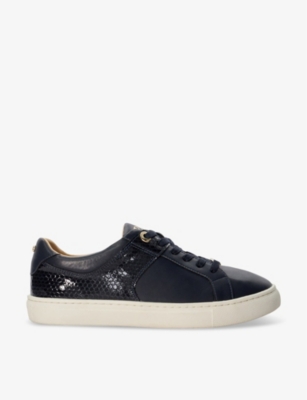 DUNE: Elodic faux-leather low-top trainers