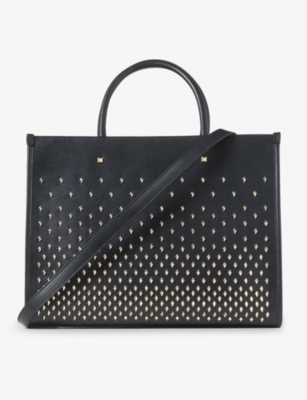 JIMMY CHOO: Avenue medium leather tote bag