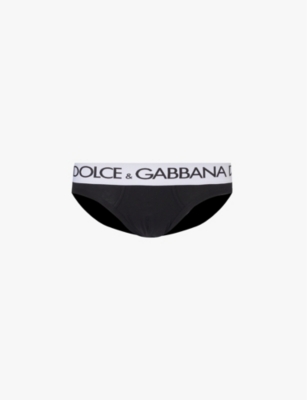 Dolce & Gabbana Brando Two-way Stretch Jersey Briefs In Black