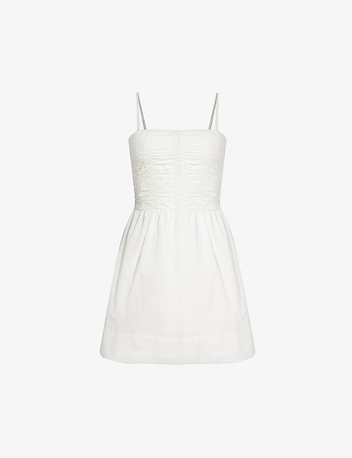FAITHFULL THE BRAND: Rhea A-line organic cotton poplin mini dress