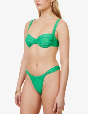 Shop Faithfull The Brand Women's Verde Sol Recycled Polyamide Blend Bikini Top