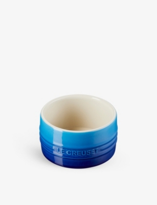 Le Creuset Azure Blue Stoneware Stackable Ramekin 9cm In Azure Blue
