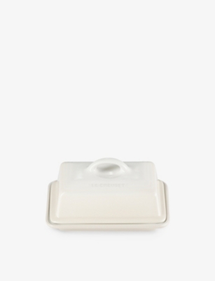 Le Creuset Meringue Stoneware Butter Dish 17cm In Meringue
