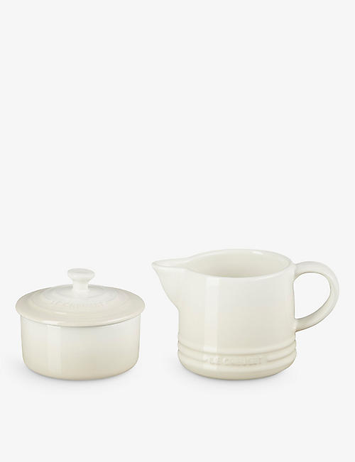 LE CREUSET: Signature milk and sugar stoneware set