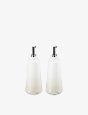 LE CREUSET: Signature stoneware oil and vinegar set