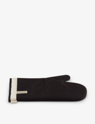 Le Creuset Black Logo-label Cotton Oven Mitt