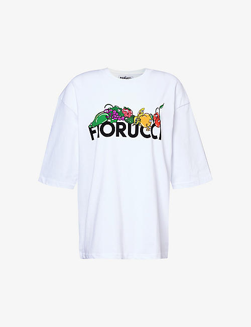 FIORUCCI: Fruit logo-print cotton-jersey T-shirt