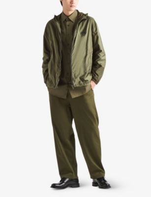 Re-Nylon brand-tab recycled-polyamide jacket