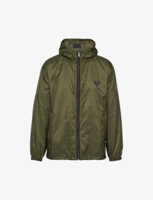 Re-Nylon brand-tab recycled-polyamide jacket