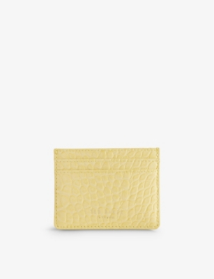 TED BAKER: Coly croc-embossed faux-leather card holder