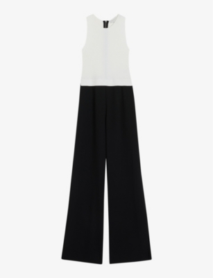 TED BAKER: Toveli knit-bodice stretch-woven jumpsuit