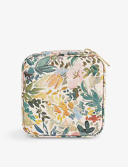 TED BAKER: Beksia floral faux-leather jewellery case