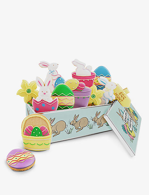BISCUITEERS: Easter Egg Hunt Luxe biscuit tin 310g