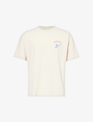 HIGHSNOBIETY: Beigel Bake brand-embroidered cotton-jersey T-shirt