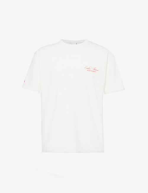 HIGHSNOBIETY: Chiltern Firehouse brand-embroidered cotton-jersey T-shirt