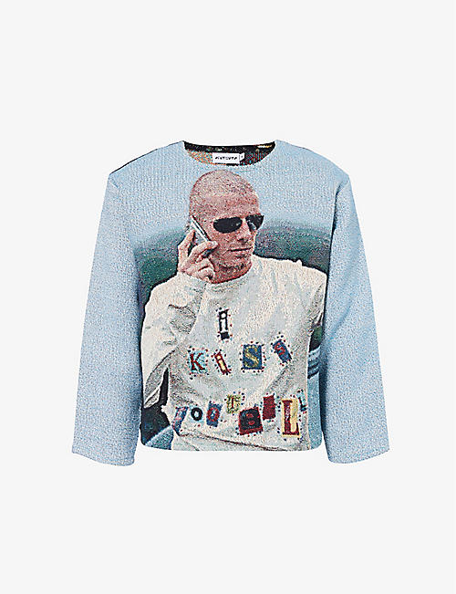 HIGHSNOBIETY: KNITWRTH Beckham knitted cotton jumper