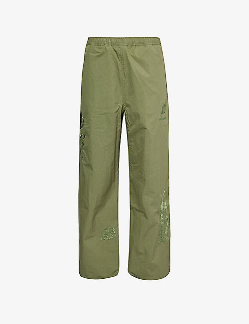 HIGHSNOBIETY: NTS 品牌刺绣常规版型棉混纺直筒裤