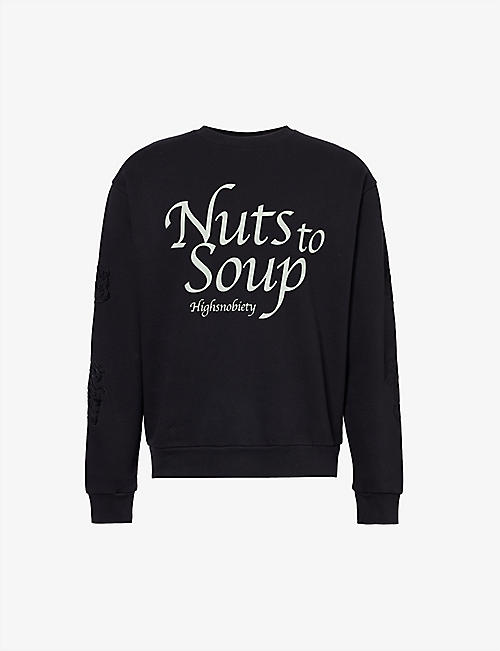 HIGHSNOBIETY: Highsnobiety x NTS logo-print cotton-jersey sweatshirt