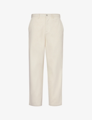 HIGHSNOBIETY: Relaxed-fit tapered-leg cotton-twill trousers