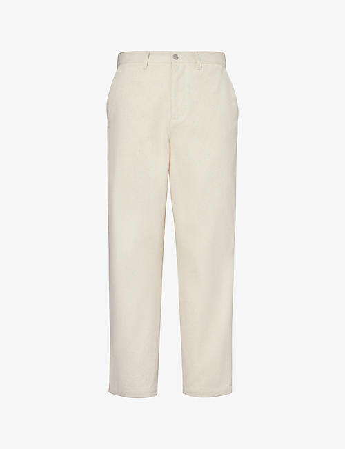 HIGHSNOBIETY: Relaxed-fit tapered-leg cotton-twill trousers