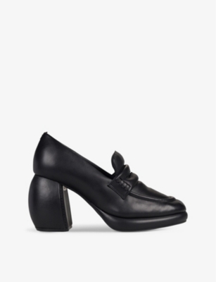 MARTINE ROSE X CLARKS: Martine Rose x Clarks leather heeled loafers