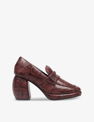 MARTINE ROSE X CLARKS: Martine Rose x Clarks leather heeled loafers