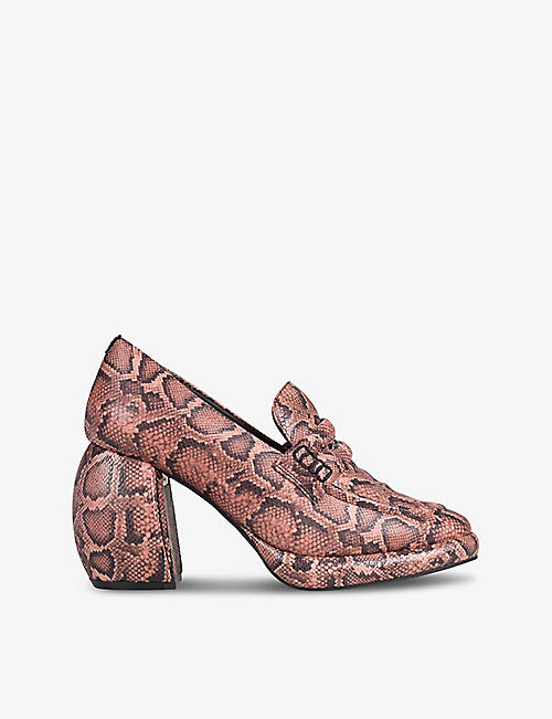 MARTINE ROSE X CLARKS: Martine Rose x Clarks leather heeled loafers