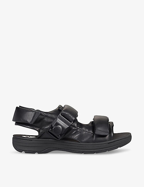MARTINE ROSE X CLARKS: Martine Rose x Clarks padded leather-down sandals