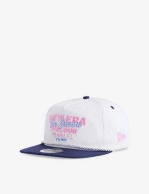 New Era Mens White Brand-embroidered Cotton Baseball Cap