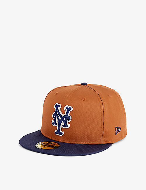 NEW ERA: 59FIFTY New York Mets brand-embroidered cotton-twill cap